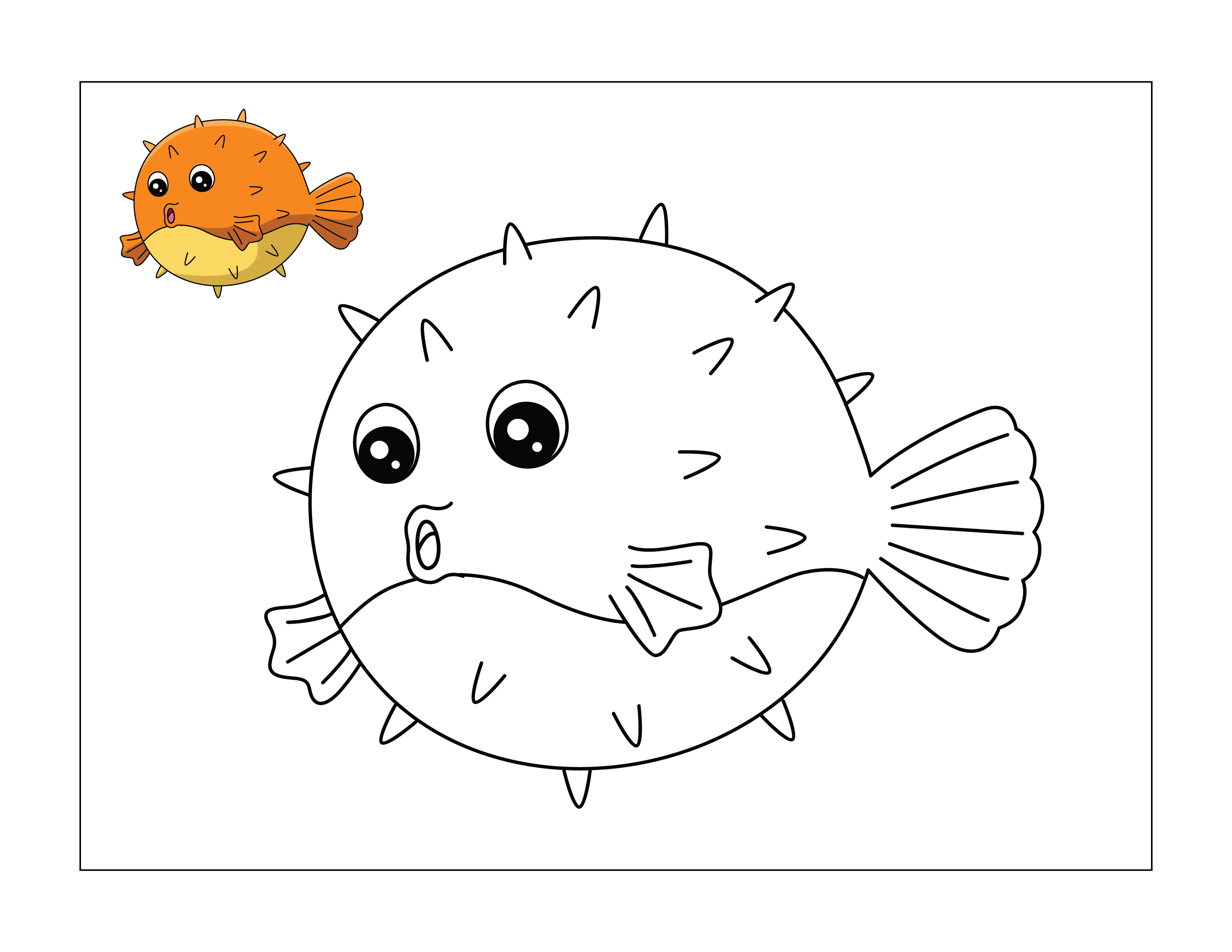 Free 3 Fish Copy Colouring Pages For Kids – Colour Sonic