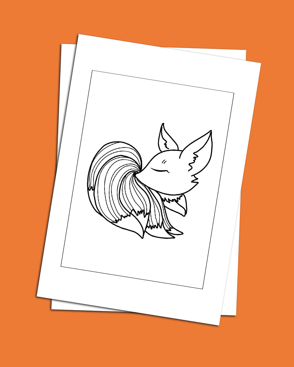 Free 3 Fox Colouring Pages For Kids