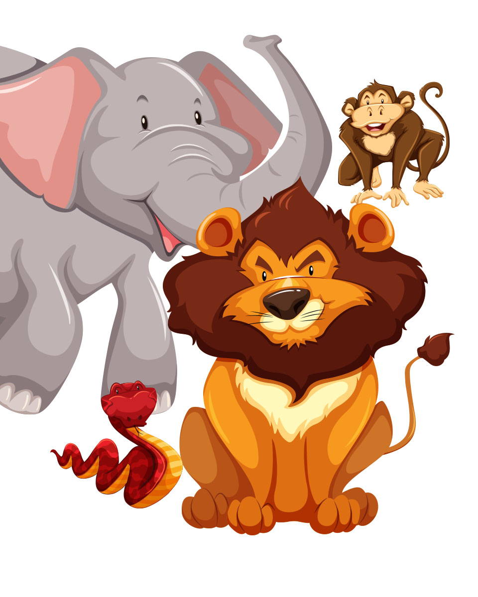 Matching Animal Pictures to Names (Free Animal Charts) – in English, Hindi, Marathi, Gujarati, Bengali, Tamil, Malayalam, and Kannada